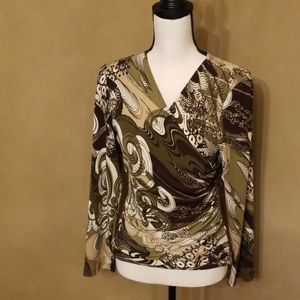 Linea Domani stretchy top in L